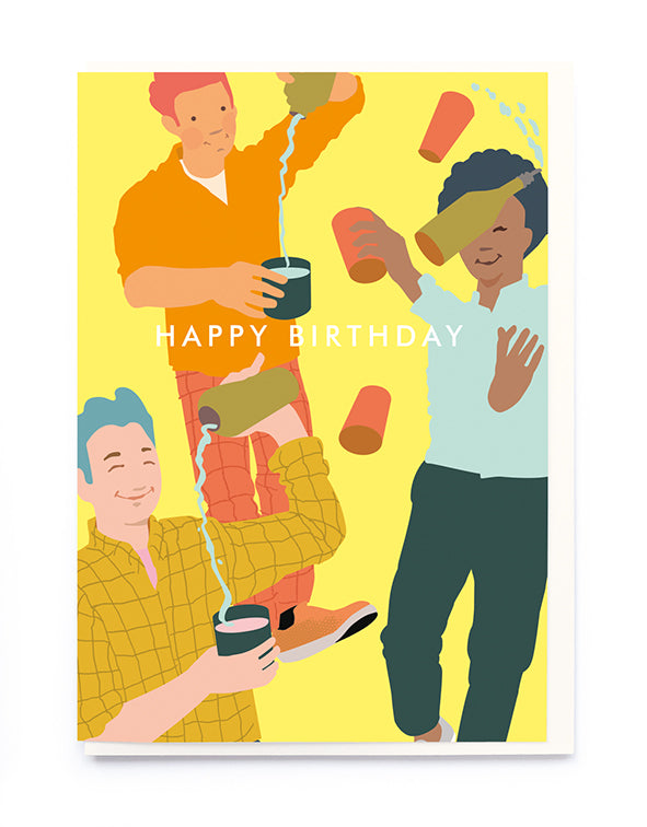Cocktails Happy Birthday Card