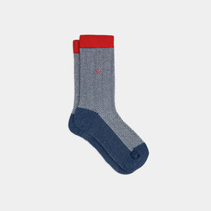 Socks in Combed Cotton Herringbone - Hella
