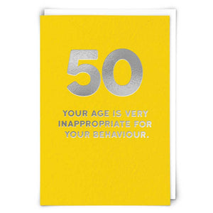 50 Behaviour Greetings Card