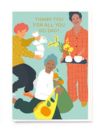 Thank you for all you do Dad Father's Day Card