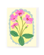 Pink Flowers Vintage Card