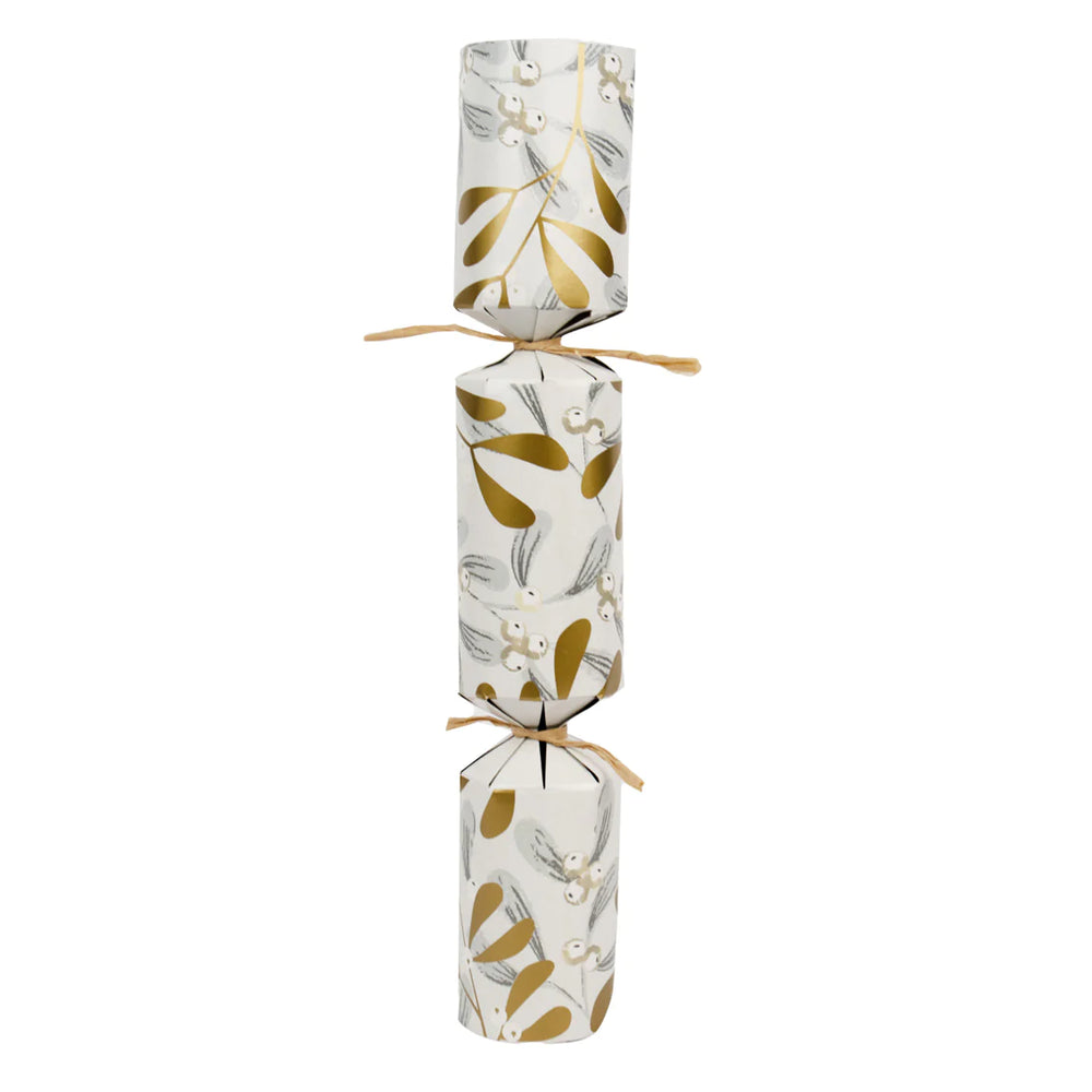 Botanical Mistletoe Christmas Crackers - 6 Pack