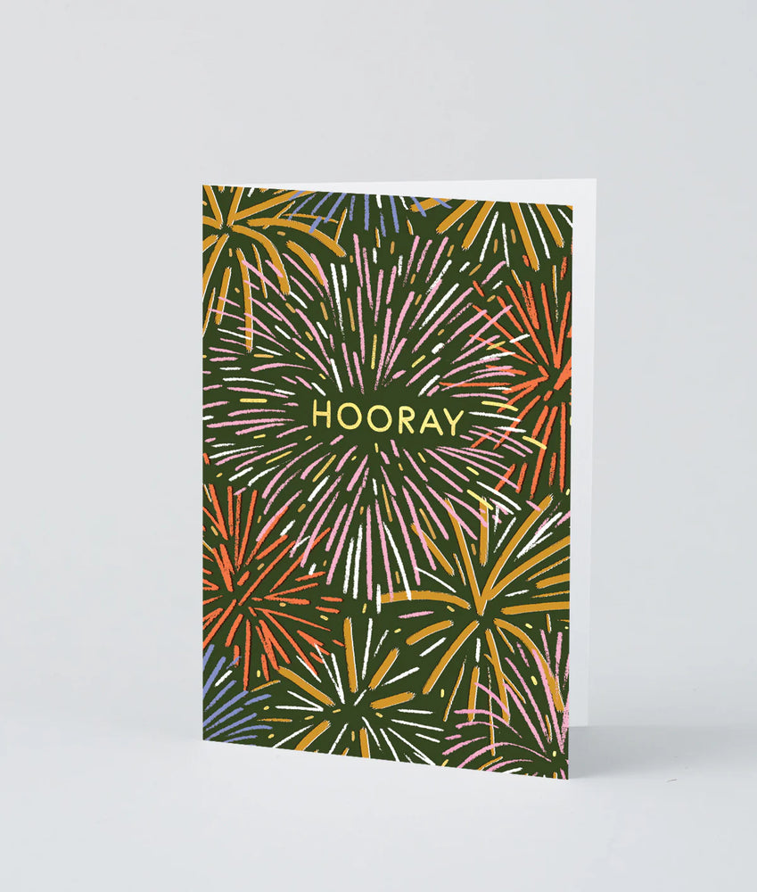 Hooray Fireworks Card
