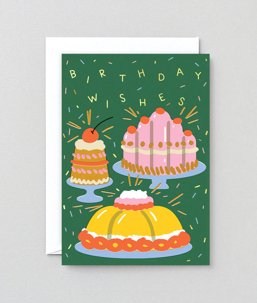 Birthday Wishes Cakes Card