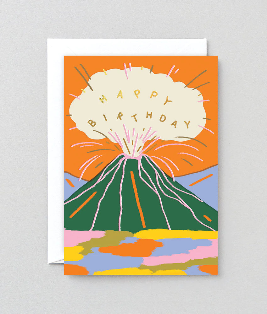 Birthday Volcano Card