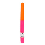 Pink and Orange Stripe Candle 28cm