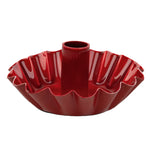 Enamel Candle Holder - Red