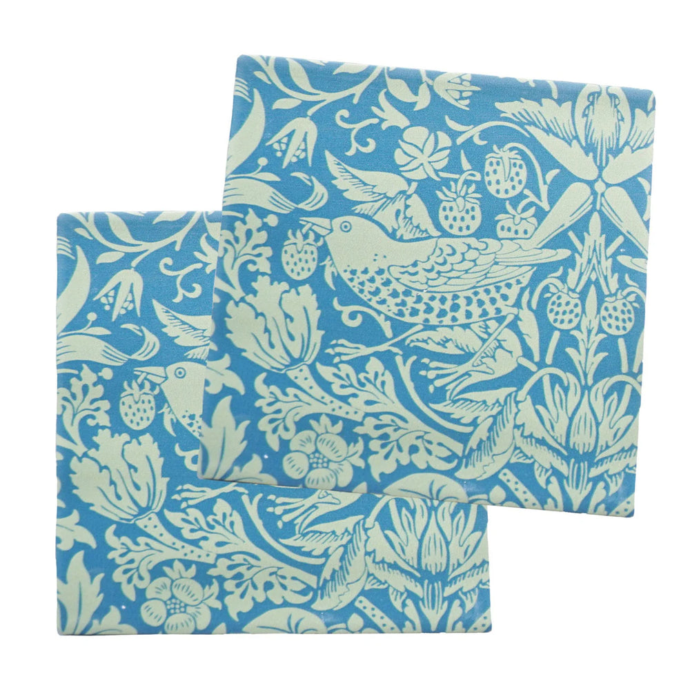 Coasters Set of 2 Ceramic Boxed - William Morris (Sage)