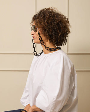 Folkstone Glasses Chain - Black