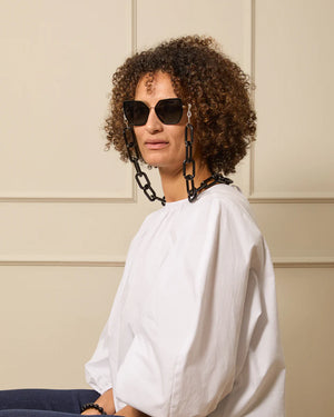 Folkstone Glasses Chain - Clear