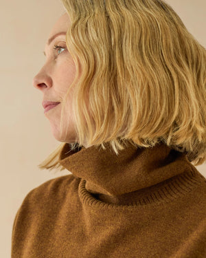 Martha Roll Neck Jumper - Bracken