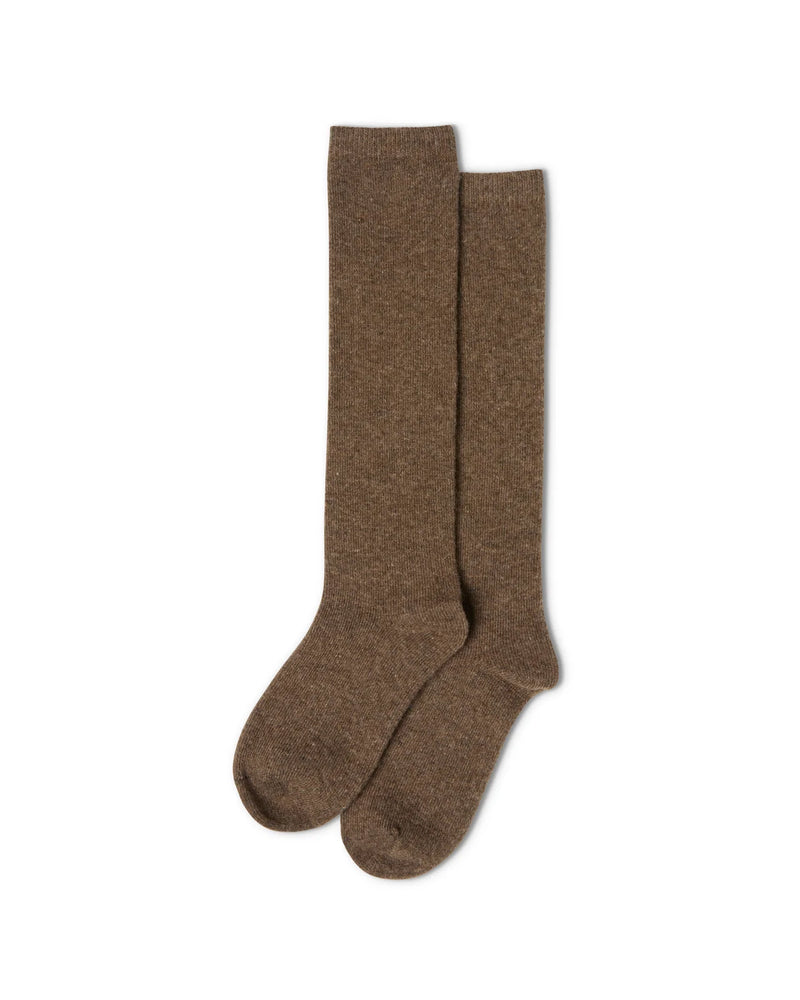 Cashmere Blend Lounge Sock - Mud