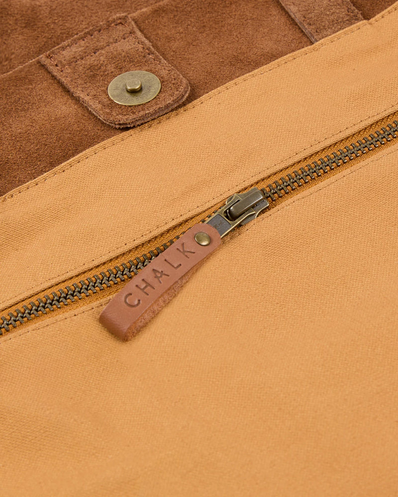 Soho Slouch Suede Bag - Tan