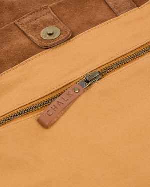 Soho Slouch Suede Bag - Tan