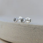 Sterling Silver Crystal Stud Earrings