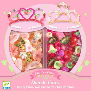 Duo of Tiaras Beads - Pink