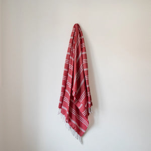 Hammam Striped Towel / Throw - Red