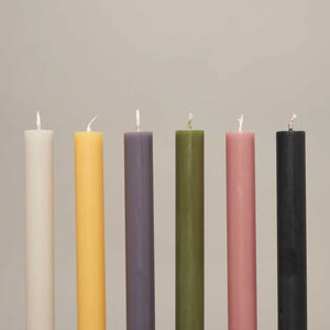 Mixed Box of 12 Tall Candles - Morning Mist