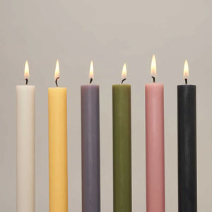 Mixed Box of 12 Tall Candles - Morning Mist