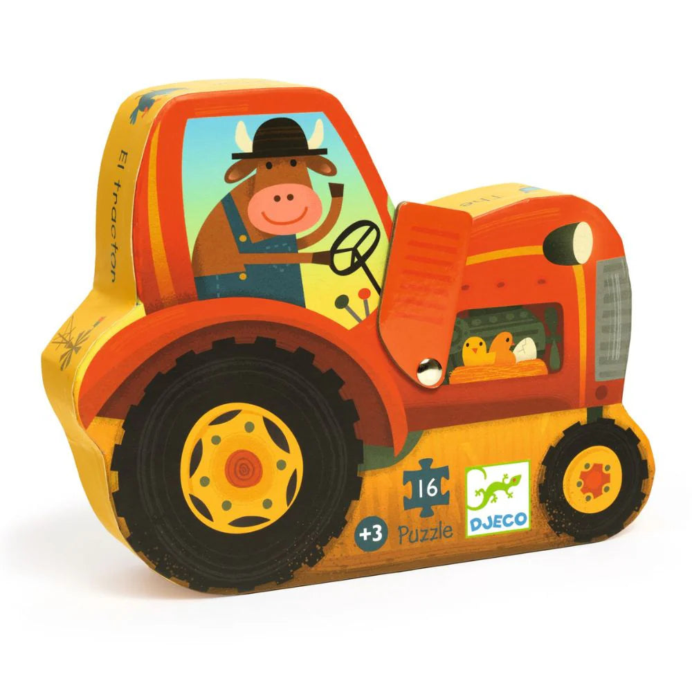 Silhouette Puzzle - Tractor