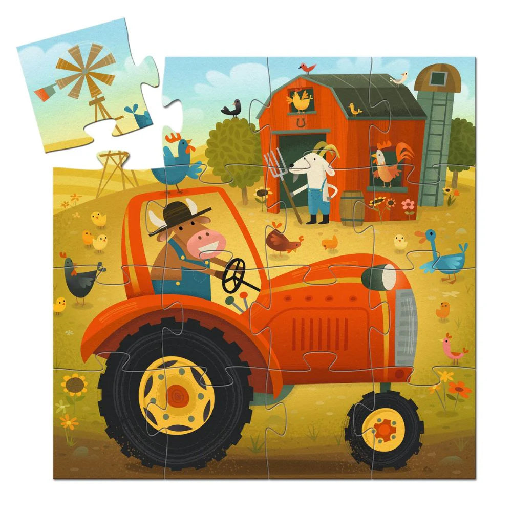 Silhouette Puzzle - Tractor