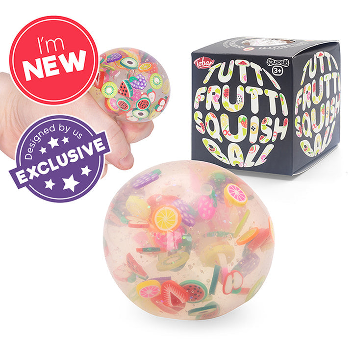 
                
                    Load image into Gallery viewer, Scrunchems Tutti Frutti Squish Bounce Ball
                
            