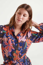 Light Crepe Shirt -Tiger Lily