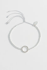 Louise CZ Circle Bracelet - Silver