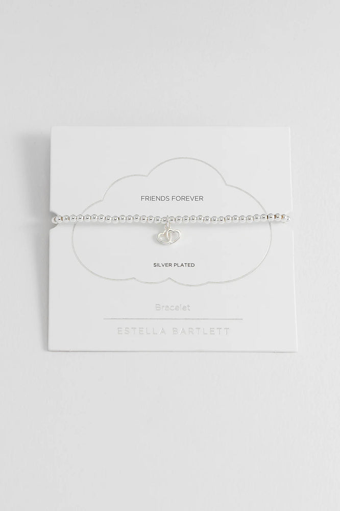 Double Heart Sienna Beaded Bracelet