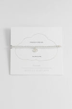 Double Heart Sienna Beaded Bracelet