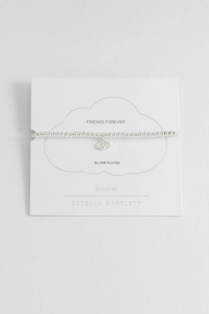 Double Heart Sienna Beaded Bracelet