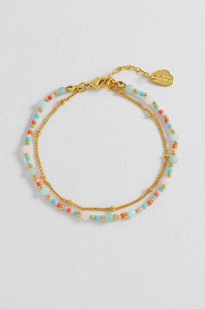 Mini Mixed Gemstone Duo Bracelet