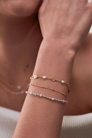 Mini Mixed Gemstone Duo Bracelet