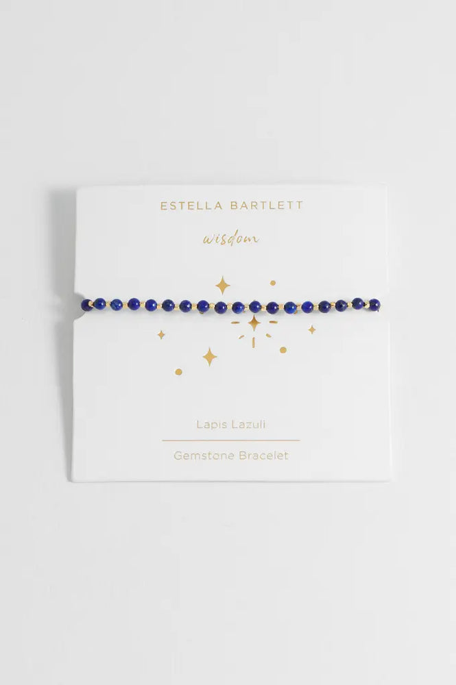 Amelia Bracelet Gold Plated With Lapis