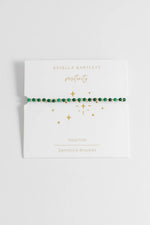 Amelia Bracelet Gold Plated With Malachite