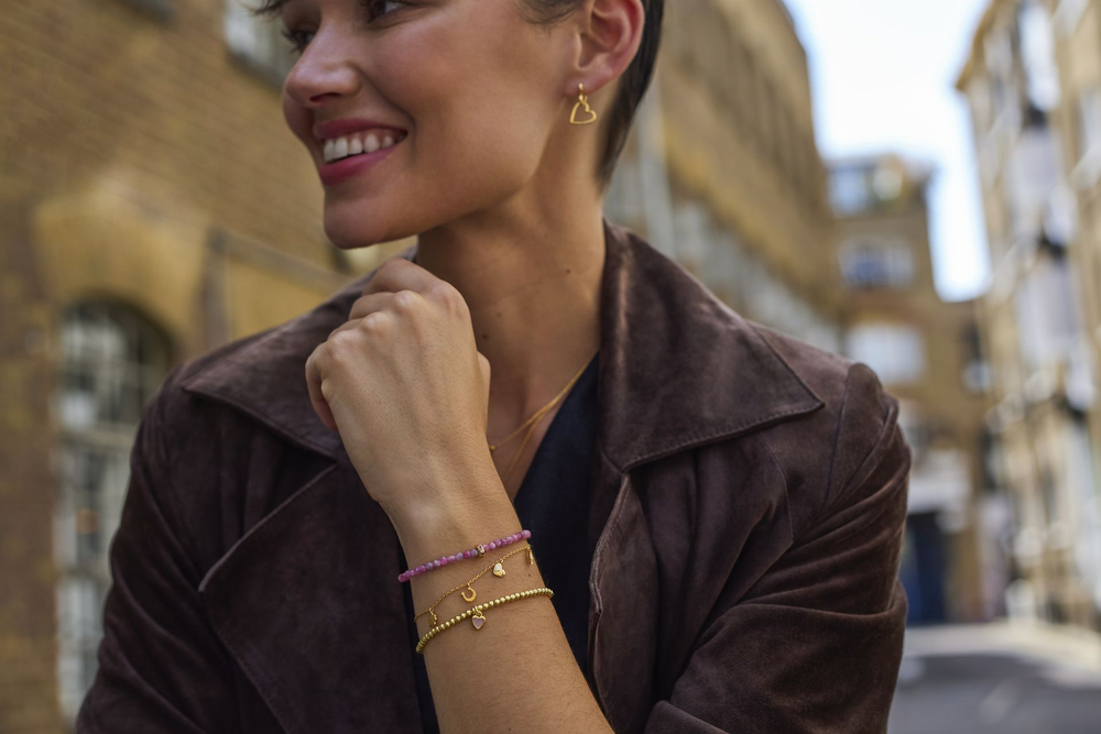 Gold Love And Luck Charm Bracelet