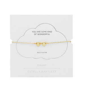 Gold Connected Hearts Bracelet