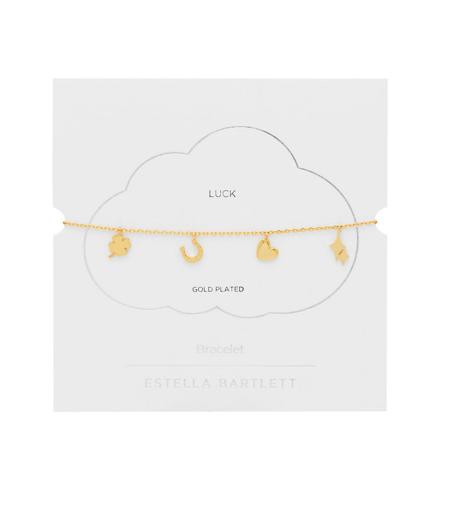 Gold Love And Luck Charm Bracelet
