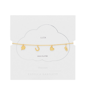 Gold Love And Luck Charm Bracelet