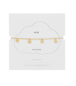 Gold Bee And Butterfly Charm Bracelet