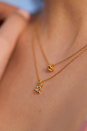 Knot Necklace - Gold