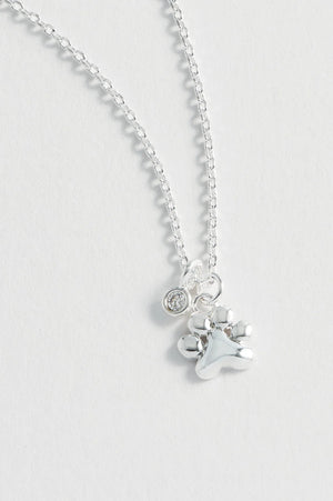 Paw Necklace - Silver