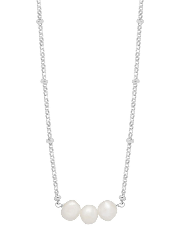Beaded Chain And Pearl Necklace