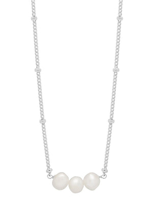 Beaded Chain And Pearl Necklace