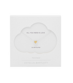 Silver Heart Disc Bead Necklace
