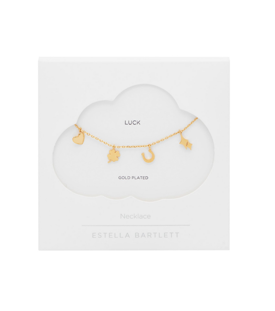 Gold Love and Luck Charm Necklace