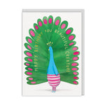 Beautiful Creature Peacock Greeting Card
