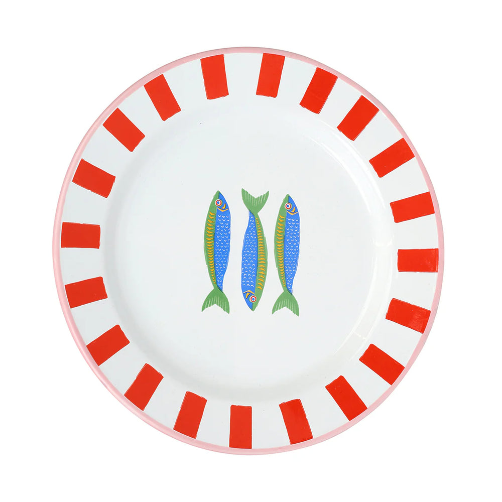 Enamel Plate - Bon Appetit - Fish - 20cm