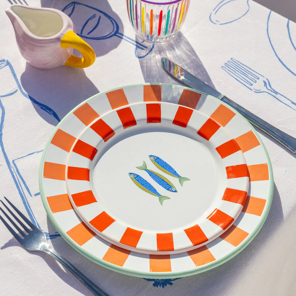 Enamel Plate - Bon Appetit - Fish - 20cm