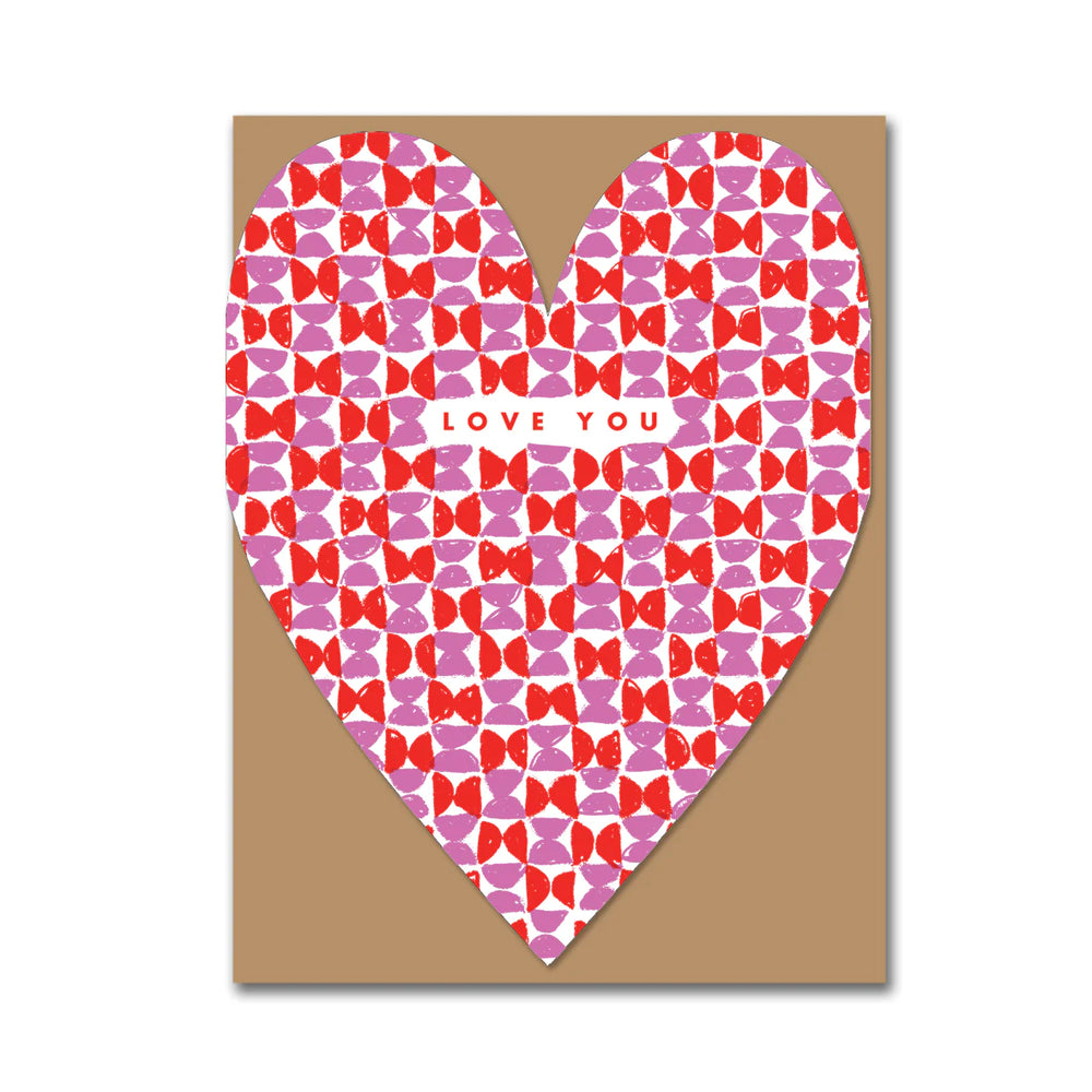 I Love You Heart Valentines Card